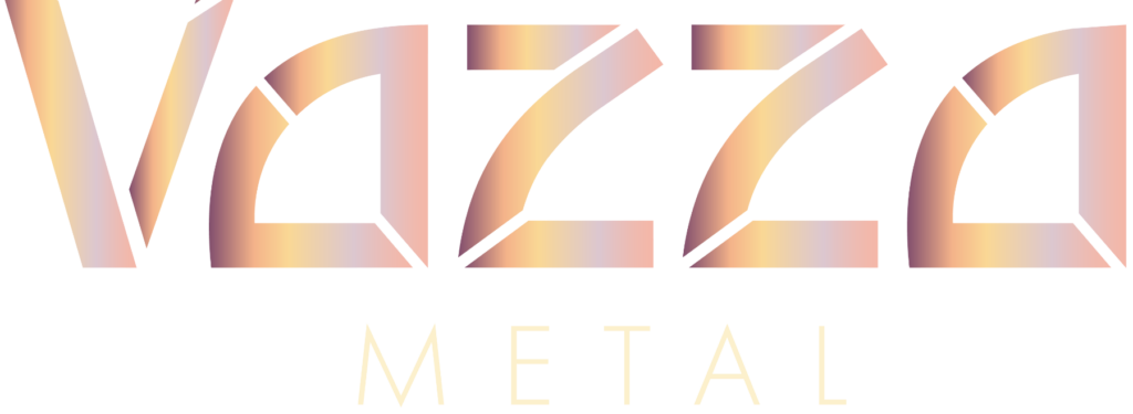 Wordmark Vazza Metal, versão tipográfica do logotipo