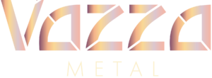 Wordmark Vazza Metal, versão tipográfica do logotipo